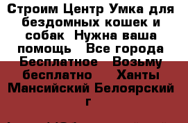 Строим Центр Умка для бездомных кошек и собак! Нужна ваша помощь - Все города Бесплатное » Возьму бесплатно   . Ханты-Мансийский,Белоярский г.